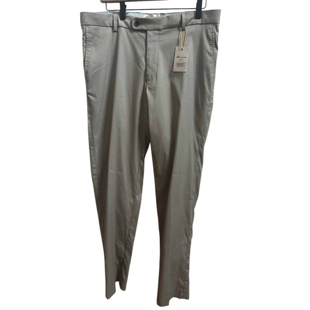 Peter Millar Highland Flat Front Performance Trouser Crown Sport Pants 34x32 NWT